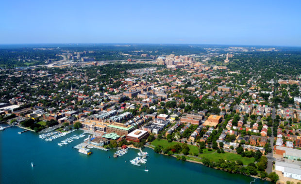 Aerial of Alexandria, Virginia