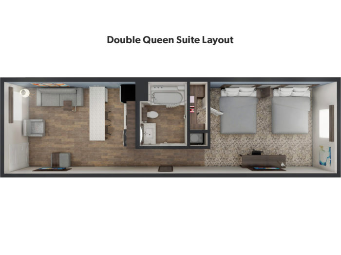 Double Queen floor plan