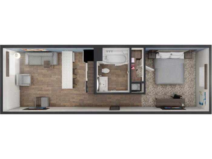 King Suite floorplan