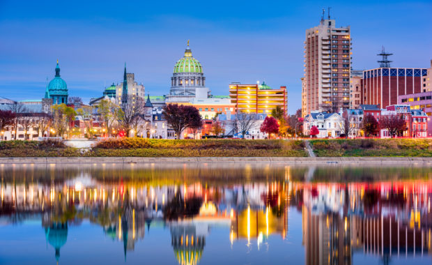 Harrisbug Pennsylvania Skyline